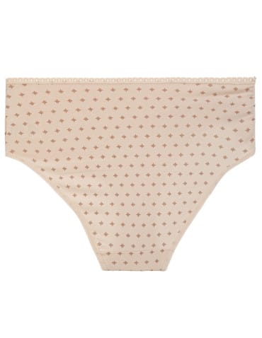 Majtki figi - Majtki damskie maxi bikini bawełniane wykończone ozdobną lamówką 4-pak WIELOKOLOROWY - produkt 2