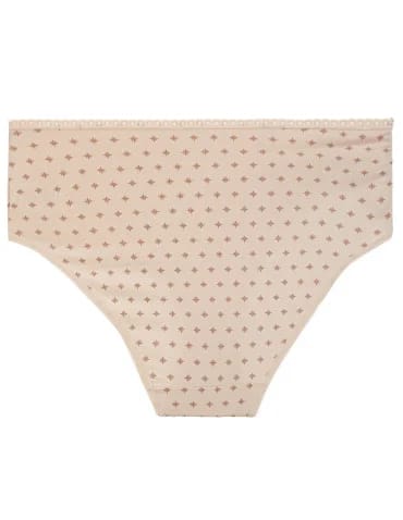 Majtki damskie maxi bikini bawełniane wykończone ozdobną lamówką 4-pak - produkt 2