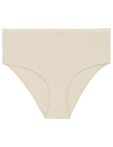 Majtki figi - Majtki damskie maxi bikini bawełniane wykończone ozdobną lamówką 4-pak WIELOKOLOROWY - produkt 4