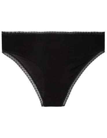 Majtki damskie figi bikini wiskozowe wykończone koronkową lamówką 3-pak - produkt 2