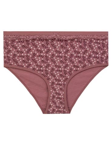 Majtki damskie maxi bikini bawełniane z koronkową falbanką 4-pak  - produkt 2
