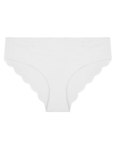 Majtki figi - Majtki damskie figi bikini bawełniane laserowo cięte z efektownym tyłem 5-pak WIELOKOLOROWY - produkt 3