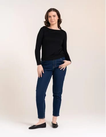 Bluzka damska z wiskozy długi rękaw miękka w dotyku longsleeve - produkt 2