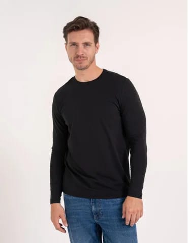 T-shirt z długim rękawem męski bawełniany longsleeve