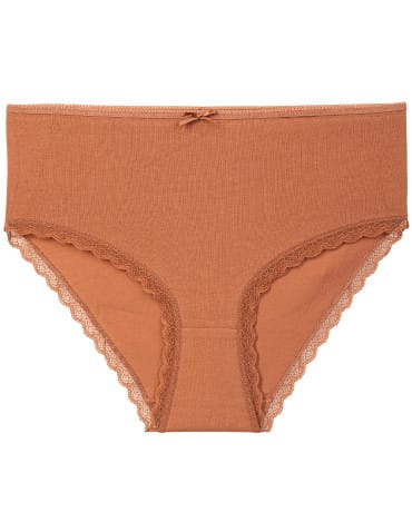 Majtki z wysokim stanem - Majtki damskie bikini maxi z wysokim stanem z delikatną koronką WIELOKOLOROWY - produkt 2