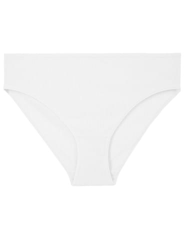 Majtki figi - Majtki damskie prążkowane bikini bawełniane o klasycznym kroju 3-pak WIELOKOLOROWY - produkt 4