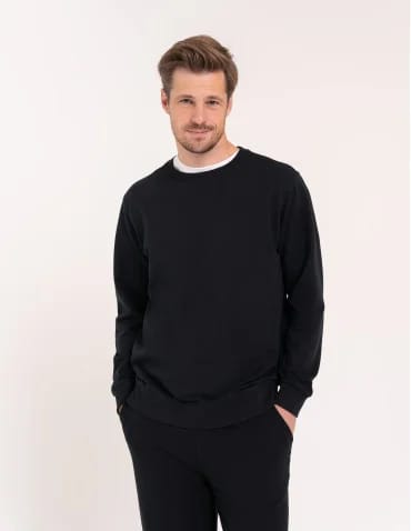 Bluza męska bawełniana klasyczna bez kaptura gładka  - produkt 2