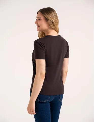 Koszulka damska bawełna Premium T-shirt dekolt okrągły  - produkt 2