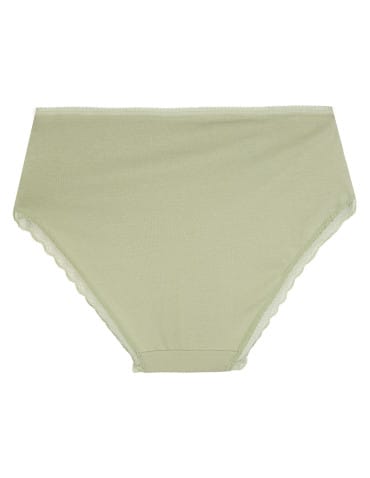 Majtki z wysokim stanem - Majtki z wysokim stanem damskie bawełniane z kokardką wygodne maxi bikini 5-pak WIELOKOLOROWY - produkt 7