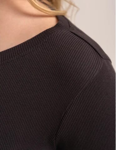 Bluzka damska bawełniana w prążek longsleeve - produkt 2