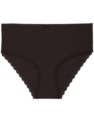 Majtki z wysokim stanem - Majtki damskie bikini maxi z wysokim stanem z delikatną koronką WIELOKOLOROWY - produkt 6