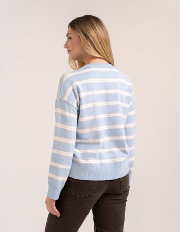 Swetry - Sweter damski wiskozowy krój boxy miękki sweter damski luźny pudełkowy fason wygodny na co dzień WZÓR 2 - produkt 8