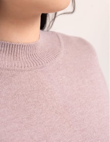 Sweter damski półgolf klasyczny gładki na co dzień  - produkt 2