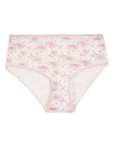 Figi damskie bikini maxi bawełniane w prążek z wysokim stanem 3-pak  - produkt 2