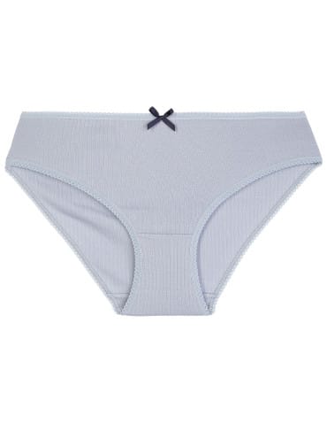 Wygodne figi damskie bikini bawełniane gładkie i wzorzyste w kwiatki zestaw 6-pak  - produkt 2