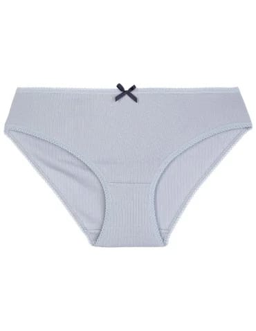 Wygodne figi damskie bikini bawełniane gładkie i wzorzyste w kwiatki zestaw 6-pak  - produkt 2