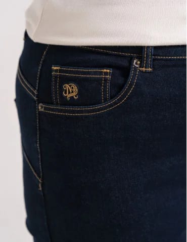 Spodnie jeansowe damskie Mom Slim z wysokim stanem  - produkt 2
