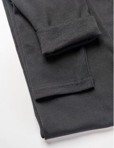 Legginsy damskie - Klasyczne czarne legginsy ocieplane damskie CZARNY - produkt 13
