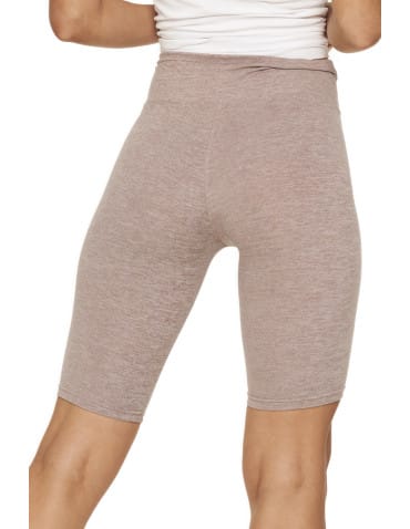Legginsy damskie - Legginsy damskie wysoki stan typu kolarka peach touch BEŻOWY - produkt 7