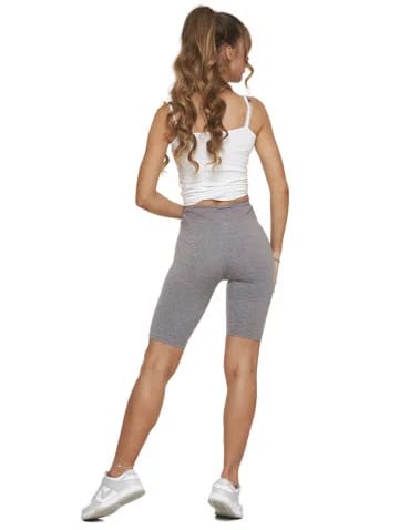 Legginsy damskie - Legginsy damskie wysoki stan typu kolarka peach touch GRAFIT - produkt 1