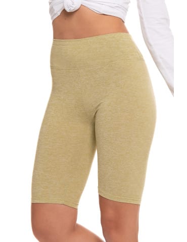 Legginsy damskie - Legginsy damskie wysoki stan typu kolarka peach touch ZIELONY - produkt 8