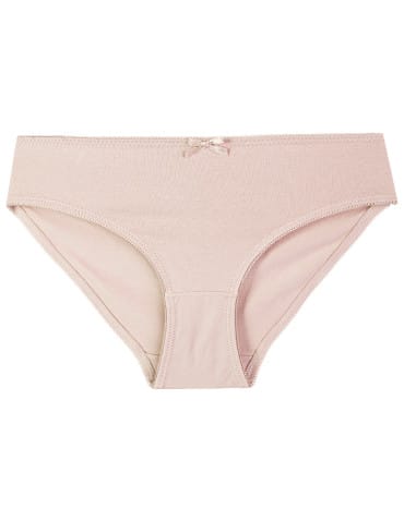 Majtki figi - Figi damskie bikini bawełniane gładkie z kokardką zestaw 3-pak WIELOKOLOROWY - produkt 5
