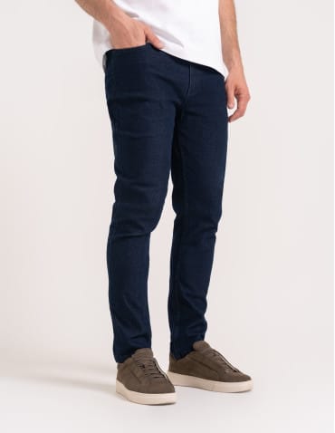 Spodnie męskie - Spodnie męskie jeansy proste nogawki JEANS - produkt 3