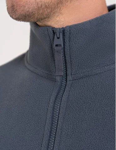 Polar męski rozpinany ze stójką wygodna ciepła bluza z kieszeniami  - produkt 2