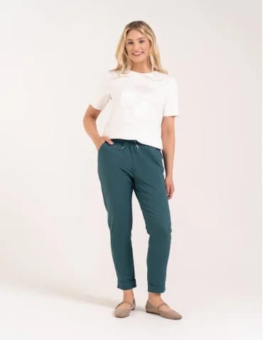 Spodnie damskie jogger w stylu casual z bawełny