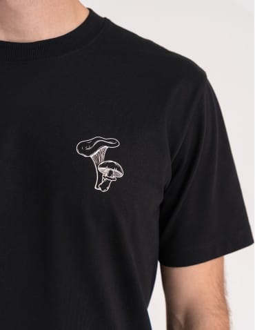 Koszulki z krótkim rękawem - T-shirt męski bawełniany 100% z krótkim rękawem koszulka męska z nadrukiem CZARNY - produkt 2