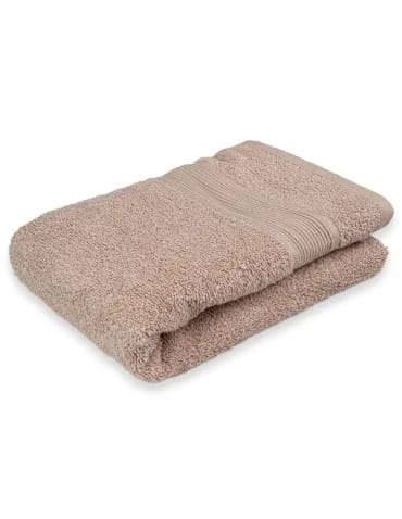 Ręczniki - Ręcznik łazienkowy 100% bawełniany miękki i chłonny 50x100 cm BEŻOWY - produkt 1