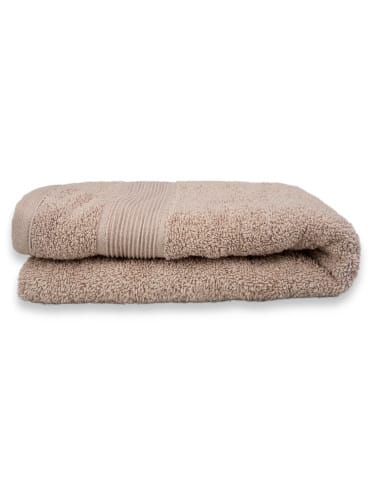 Ręczniki - Ręcznik łazienkowy 100% bawełniany miękki i chłonny 50x100 cm BEŻOWY - produkt 2