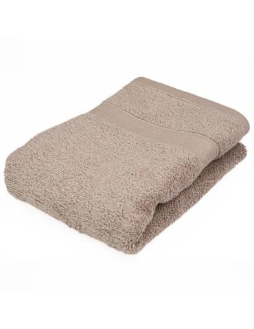 Ręcznik bawełniany 100% miękki chłonny ręcznik bordiura jodełka do 50x100cm - MOKKA