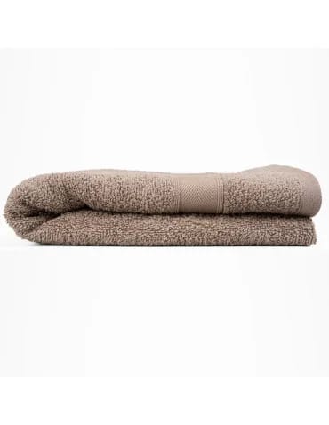 Ręcznik bawełniany 100% miękki chłonny ręcznik bordiura jodełka do 50x100cm - MOKKA  - produkt 2