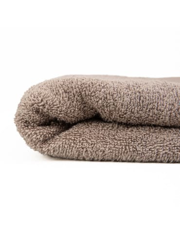 Ręczniki - Ręcznik bawełniany 100% miękki chłonny ręcznik bordiura jodełka do 50x100cm MOKKA - produkt 5