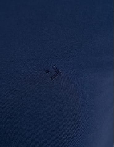 Koszulki i T-shirty - Koszulka damska bawełna Premium T-shirt dekolt okrągły GRANATOWY - produkt 7