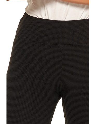 Legginsy damskie - Ciepłe legginsy damskie prążkowane getry z wysokim stanem CZARNY - produkt 5