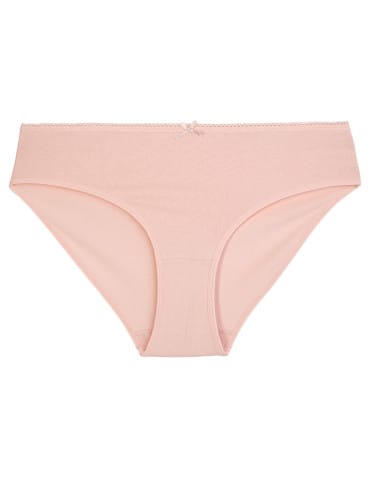 Majtki figi - Figi damskie bawełniane majtki bikini z kokardką 4-pak WIELOKOLOROWY - produkt 2