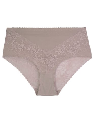 Majtki z wysokim stanem - Figi damskie bawełniane z wyższym stanem koronkowe maxi bikini 3-pak WIELOKOLOROWY - produkt 2