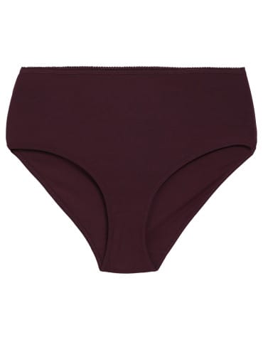 Majtki z wysokim stanem - Figi damskie bawełniane majtki elastyczne maxi bikini z wyższym stanem 5-pak WIELOKOLOROWY - produkt 5