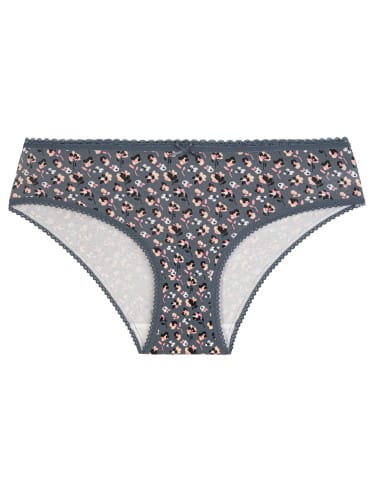 Majtki damskie bawełniane bikini z kokardką i koronką 3-pak  - produkt 2