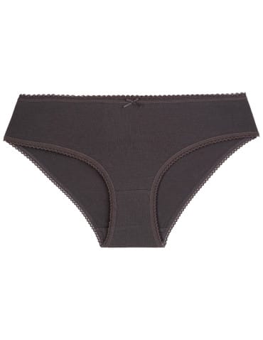 Majtki figi - Majtki damskie bawełniane bikini z kokardką i koronką 3-pak  - produkt 4