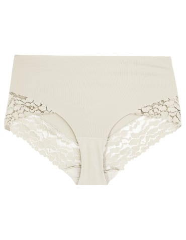 Majtki z wysokim stanem - Majtki damskie maxi bikini wysokie modelujące z koronkowym wykończeniem 3-pak WIELOKOLOROWY - produkt 5