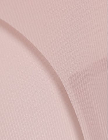 Majtki figi - Majtki damskie bezszwowe bikini ultracienkie second skin prążkowane BEŻOWY - produkt 5