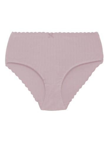 Majtki z wysokim stanem - Majtki damskie maxi bikini prążkowane figi z wysokim stanem zestaw 3-pak WIELOKOLOROWY - produkt 6