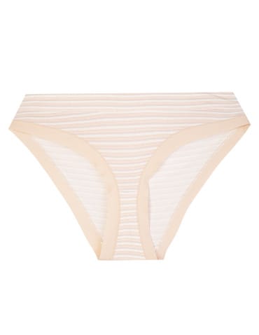 Majtki figi - Majtki damskie figi bikini z modalu w paski prążkowane zestaw 3-pak WIELOKOLOROWY - produkt 5