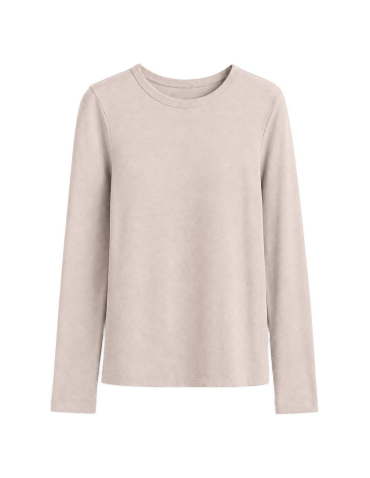 Bluzki z długim rękawem - Gładkie bluzki damskie longsleeve dopasowane Wielopak z długim rękawem 3-pak XL - produkt 3