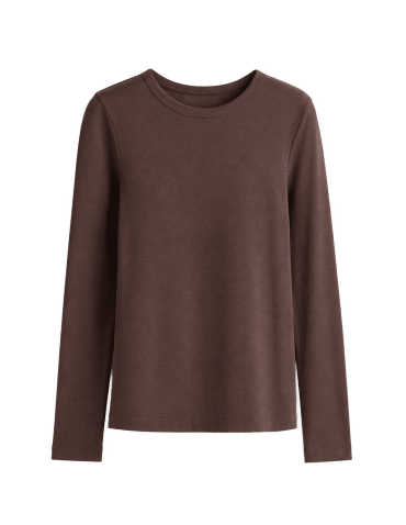 Bluzki z długim rękawem - Gładkie bluzki damskie longsleeve dopasowane Wielopak z długim rękawem 3-pak XL - produkt 2