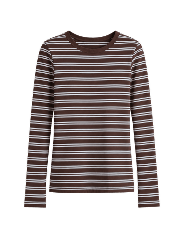 Damskie koszulki longsleeve w paski bawełniane na co dzień zestaw 3-pak M  - produkt 2