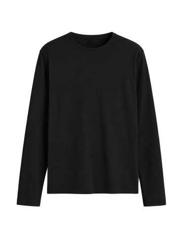 Koszulki z długim rękawem - Wielopak koszulek męskich z długim rękawem bawełniane dopasowane Slim Fit 3-pak M - produkt 2